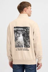 !Solid Troyer Pullover mit Backprint 