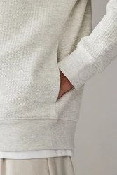 Next Kapuzensweatshirt Premium Hoodie mit Struktur Grau/Khaki/Hellgrau