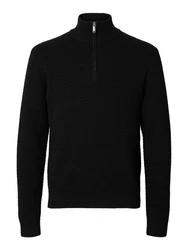 SELECTED HOMME Pullover 'SLHTHEO' schwarz