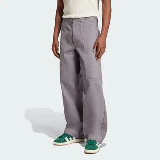 adidas Originals Cargohose PREMIUM ESSENTIALS TWILL Hellgrau/Grau/Lila