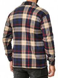 Egomaxx Langarmhemd Fleece Hemd Holzfäller Arbeiterjacke (2595) Braun (2595)