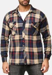 Egomaxx Langarmhemd Fleece Hemd Holzfäller Arbeiterjacke (2595) Braun (2595)