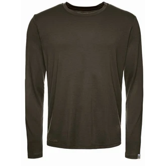 Kaipara Merino Sportswear Langarmshirt Merino Longsleeve Herren Regularfit Dunkelgrün/Khaki Kaipara Merino Sportswear Langarmshirt Merino Longsleeve Herren Regularfit Dunkelgrün/Khaki
