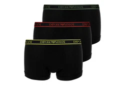 EMPORIO ARMANI Trunks 3er Pack CORE LOGOBAND Dunkelgrün/Khaki/Schwarz/Rot