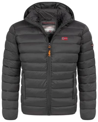 Geographical Norway Steppjacke Herren Parka Dunkelgrau/Grau/Schwarz