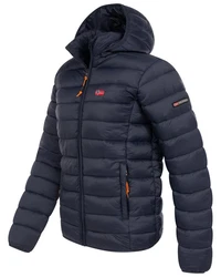 Geographical Norway Steppjacke Herren Parka Dunkelblau/Rot/Hellblau