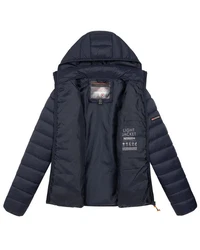 Geographical Norway Steppjacke Parka Dunkelblau/Hellblau