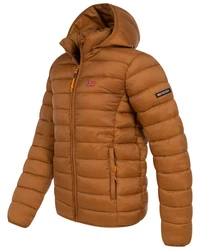 Geographical Norway Steppjacke Herren Parka Braun/Rot