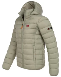Geographical Norway Steppjacke Herren Parka Khaki/Dunkelgrün/Beige