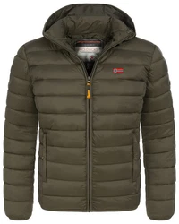 Geographical Norway Steppjacke Herren Parka Dunkelgrün/Khaki
