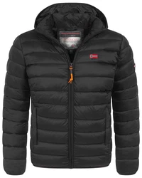 Geographical Norway Steppjacke Herren Parka Schwarz/Dunkelgrau/Grau