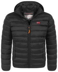Geographical Norway Steppjacke Herren Parka Schwarz/Dunkelgrau/Grau