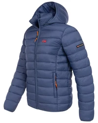 Geographical Norway Steppjacke Herren Parka Hellblau/Dunkelblau/Blau