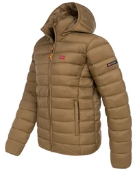 Geographical Norway Steppjacke Herren Parka Braun/Khaki/Beige
