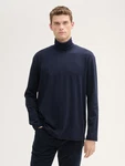 TOM TAILOR Shirt mit Rollkragen Dunkelblau