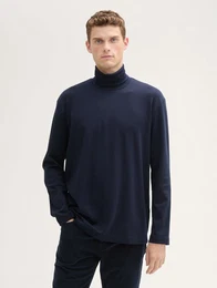 Langarmshirt Langarmshirt mit Rollkragen