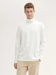 Langarmshirt Langarmshirt mit Rollkragen