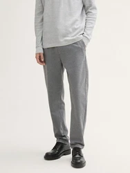 TOM TAILOR Denim Chinohose Regular Tapered Jogger Hellgrau/Grau/Dunkelgrau