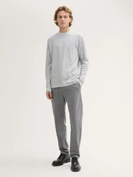 TOM TAILOR Denim Chinohose Regular Tapered Jogger Hellgrau/Grau/Dunkelgrau