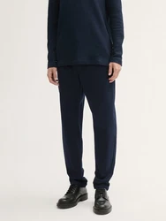 TOM TAILOR Denim Chinohose Regular Tapered Jogger Dunkelblau