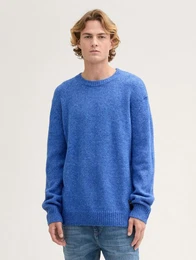 Strickpullover Strickpullover mit Rundhalsausschnitt