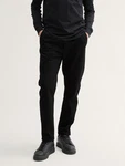 TOM TAILOR Denim Chinohose Regular Tapered Jogger Schwarz/Dunkelgrau