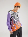 iriedaily Rundhalspullover Crazy Fresh Knit Lila/Orange