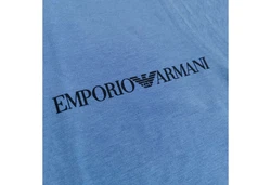 Emporio Armani T-Shirt CORE LOGOBAND Marine/Hellblau
