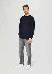 s.Oliver Langarmshirt Longsleeve mit Logo-Detail Dunkelblau/Schwarz