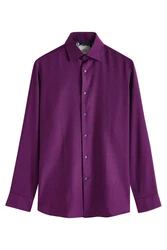 Next Langarmhemd Slim Fit Hemd Lila/Rosa/Dunkelblau