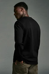 Next Langarmshirt Relaxed Fit Schwarz