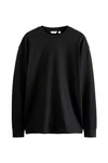Next Langarmshirt Relaxed Fit Schwarz