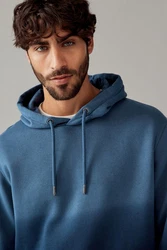 Next Kapuzensweatshirt Jersey-Hoodie Batik-Farbverlauf