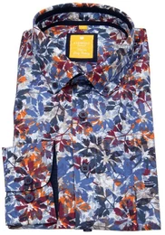 Langarmhemd leicht tailliert bgelfrei Button-Down-Kragen