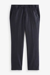 Next Stoffhose Signature mit Motion Flex-Bund Dunkelblau/Blau