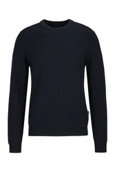 Replay Strickpullover ROUND NECK Dunkelblau/Blau