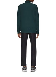 QS Strickpullover Slim-Fit mit Rollkragen Dunkelgrün/Grün/Türkis