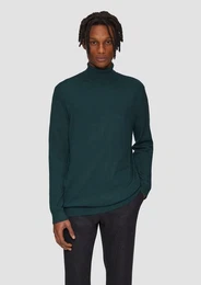 Strickpullover Slim-Fit-Pullover mit Rollkragen