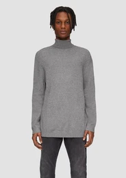 Strickpullover Slim-Fit-Pullover mit Rollkragen