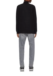 QS Strickpullover Slim-Fit mit Rollkragen Schwarz