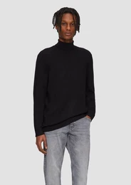 Strickpullover Slim-Fit-Pullover mit Rollkragen