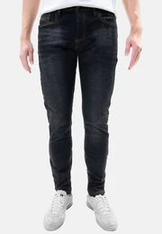 Regular-fit-Jeans Regular Denim Jeans mit Stretch und Kontrastnhten 8185 in Dunkelblau