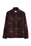 Next Hemdjacke im Navajo-Stil Dunkelrot/Bordeaux/Rosa