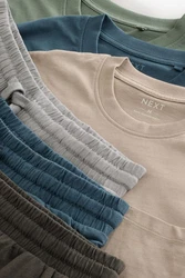 Next Pyjama-Set im 3er-Pack Grau/Beige/Blau