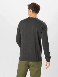 SELECTED HOMME Rundhalspullover Berg Dunkelgrau/Grau/Dunkelgrün/Khaki/Hellgrau