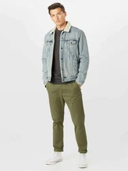 SELECTED HOMME Rundhalspullover Berg Dunkelgrau/Grau/Dunkelgrün/Khaki/Hellgrau