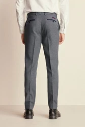 Next Anzughose Slim Fit Strukturierte Paspel (1-tlg) Dunkelgrau/Grau/Hellgrau/Dunkelblau