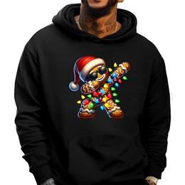 Hoodie Herren Weckmann Weihnachten Unifarbe Kngurutasche, Unifarben, Gre XS bis 6XL