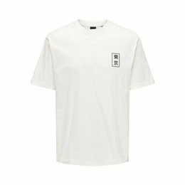 T-Shirt Herren Kurzarm-T-Shirt Onskace Rlx Wei