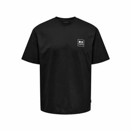 T-Shirt Herren Kurzarm-T-Shirt Onskace Rlx Schwarz